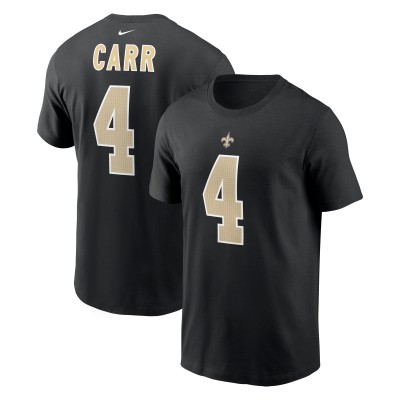 Футболка с номером Derek Carr New Orleans Saints Nike - Black