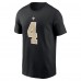 Футболка с номером Derek Carr New Orleans Saints Nike - Black