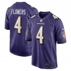 Игровая джерси Zay Flowers Baltimore Ravens Nike 2023 NFL Draft First Round Pick - Purple