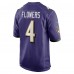 Игровая джерси Zay Flowers Baltimore Ravens Nike 2023 NFL Draft First Round Pick - Purple