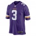 Игровая джерси Jordan Addison Minnesota Vikings Nike 2023 NFL Draft First Round Pick - Purple