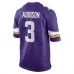 Игровая джерси Jordan Addison Minnesota Vikings Nike 2023 NFL Draft First Round Pick - Purple