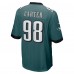 Игровая джерси Jalen Carter Philadelphia Eagles Nike 2023 NFL Draft First Round Pick - Midnight Green