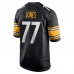 Игровая джерси Broderick Jones Pittsburgh Steelers Nike 2023 NFL Draft First Round Pick Game - Black