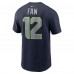 Seattle Seahawks 12s Nike College Navy Name & Number T-Shirt