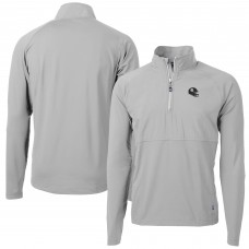 Pittsburgh Steelers Cutter & Buck Silver Helmet Adapt Eco Knit Hybrid Recycled Quarter-Zip Pullover Top