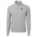 Green Bay Packers Cutter & Buck Silver Helmet Adapt Eco Knit Hybrid Recycled Quarter-Zip Pullover Top