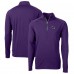 Кофта с длинным рукавом на короткой молнии Minnesota Vikings Cutter & Buck Helmet Adapt Eco Knit Stretch Recycled- Purple