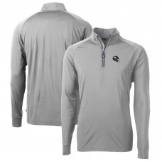 Pittsburgh Steelers Cutter & Buck Silver Helmet Adapt Eco Knit Stretch Recycled Quarter-Zip Pullover Top