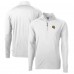 Green Bay Packers Cutter & Buck White Helmet Adapt Eco Knit Stretch Recycled Quarter-Zip Pullover Top
