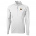 Green Bay Packers Cutter & Buck White Helmet Adapt Eco Knit Stretch Recycled Quarter-Zip Pullover Top