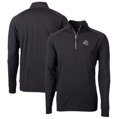 Пуловер Carolina Panthers Cutter & Buck Black Helmet Adapt Eco Knit Stretch Recycled Top