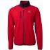 New England Patriots Cutter & Buck Red Helmet Cascade Eco Sherpa Fleece Full-Zip Jacket