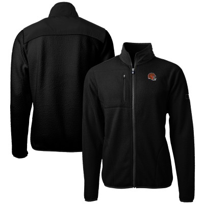 Кофта на молнии Cincinnati Bengals Cutter & Buck Helmet Cascade Eco Sherpa Fleece - Black