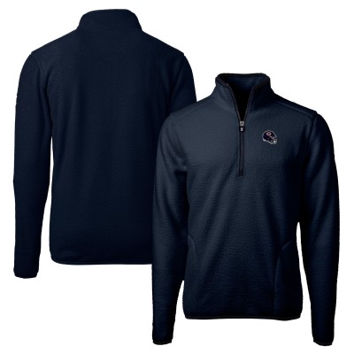 Кофта с короткой молнией Chicago Bears Cutter & Buck Helmet Cascade Eco Sherpa Fleece - Navy