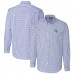 Indianapolis Colts Cutter & Buck Royal Helmet Easy Care Stretch Gingham Long Sleeve Button-Down Shirt