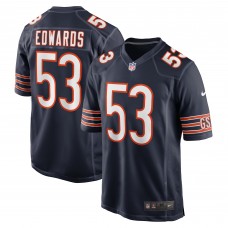 Игровая джерси TJ Edwards Chicago Bears Nike Game Player - Navy