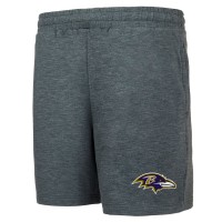 Шорты Baltimore Ravens Concepts Sport Powerplay Tri-Blend Fleece - Charcoal