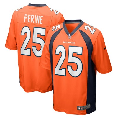 Игровая джерси Samaje Perine Denver Broncos Nike Game Player - Orange