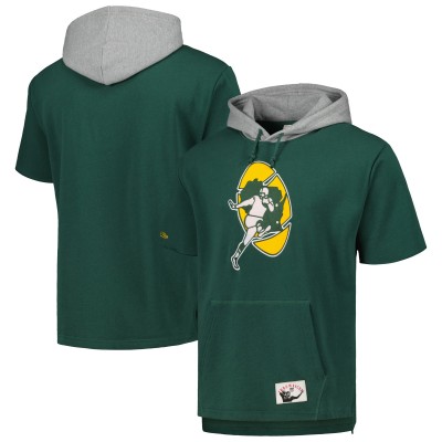 Футболка на молнии Green Bay Packers Mitchell & Ness Postgame - Green