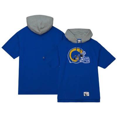 Футболка на молнии Los Angeles Rams Mitchell & Ness Postgame - Royal