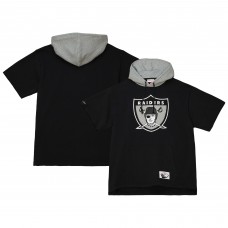 Футболка на молнии Las Vegas Raiders Mitchell & Ness Postgame - Black