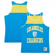 Майка Los Angeles Chargers Mitchell & Ness Gridiron Classics Heritage Colorblock - Powder Blue/Gold