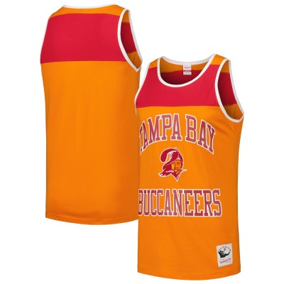 Майка Tampa Bay Buccaneers Mitchell & Ness Gridiron Classics Heritage Colorblock - Orange/Red