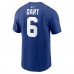 New York Giants Jaxson Dart Nike Royal Name & Number T-Shirt