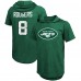 Футболка с капюшоном Aaron Rodgers New York Jets Majestic Threads Player Name & Number Tri-Blend Slim Fit - Green