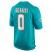 Игровая джерси Braxton Berrios Miami Dolphins Nike Game - Aqua