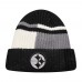 Шапка Pittsburgh Steelers Pro Standard Speckled Cuffed Knit - Black/White