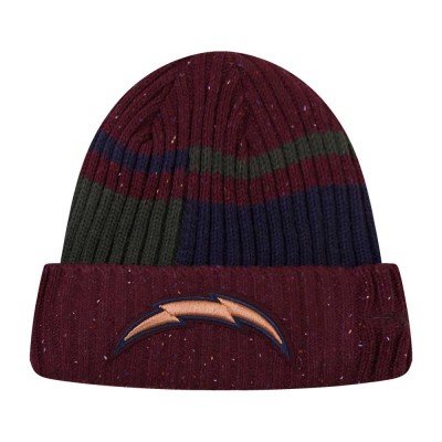 Шапка Los Angeles Chargers Pro Standard Speckled Cuffed Knit - Burgundy