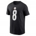 Pittsburgh Steelers Kenny Pickett Nike Black Player Name & Number T-Shirt