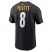 Pittsburgh Steelers Kenny Pickett Nike Black Player Name & Number T-Shirt