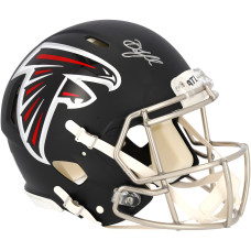 Drake London Atlanta Falcons Fanatics Authentic Autographed Riddell Speed Authentic Helmet