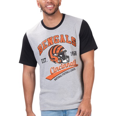 Футболка Cincinnati Bengals G-III Sports by Carl Banks Black Label - Heather Gray