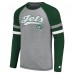 Футболка с длинным рукавом New York Jets Starter Kickoff Raglan - Gray/Green