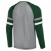 Футболка с длинным рукавом New York Jets Starter Kickoff Raglan - Gray/Green