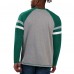 Футболка с длинным рукавом New York Jets Starter Kickoff Raglan - Gray/Green
