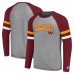 Футболка с длинным рукавом Washington Commanders Starter Kickoff Raglan - Gray/Burgundy