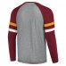 Футболка с длинным рукавом Washington Commanders Starter Kickoff Raglan - Gray/Burgundy