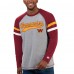Футболка с длинным рукавом Washington Commanders Starter Kickoff Raglan - Gray/Burgundy
