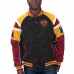 Куртка Washington Commanders G-III Sports by Carl Banks Faux Suede Raglan Full-Zip Varsity - Black
