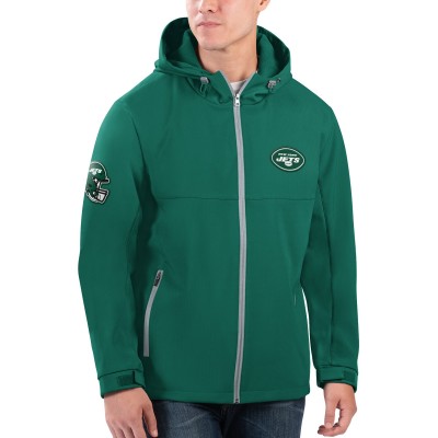 Толстовка на молнии New York Jets G-III Sports by Carl Banks Soft Shell - Green