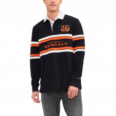 Футболка с длинным рукавом Cincinnati Bengals Tommy Hilfiger Cory Varsity Rugby - Black