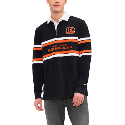 Футболка с длинным рукавом Cincinnati Bengals Tommy Hilfiger Cory Varsity Rugby - Black