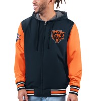 Кофта на молнии Chicago Bears G-III Sports by Carl Banks Commemorative Reversible - Navy/Orange