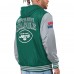 Кофта на молнии New York Jets G-III Sports by Carl Banks Commemorative Reversible - Green/Gray