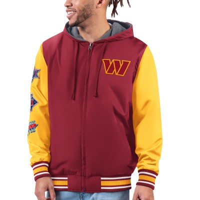 Кофта на молнии Washington Commanders G-III Sports by Carl Banks Commemorative Reversible - Burgundy/Gold